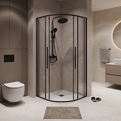 Niagara Душевой уголок Nova 100x100 NG-6827-34BLACK – фотография-2